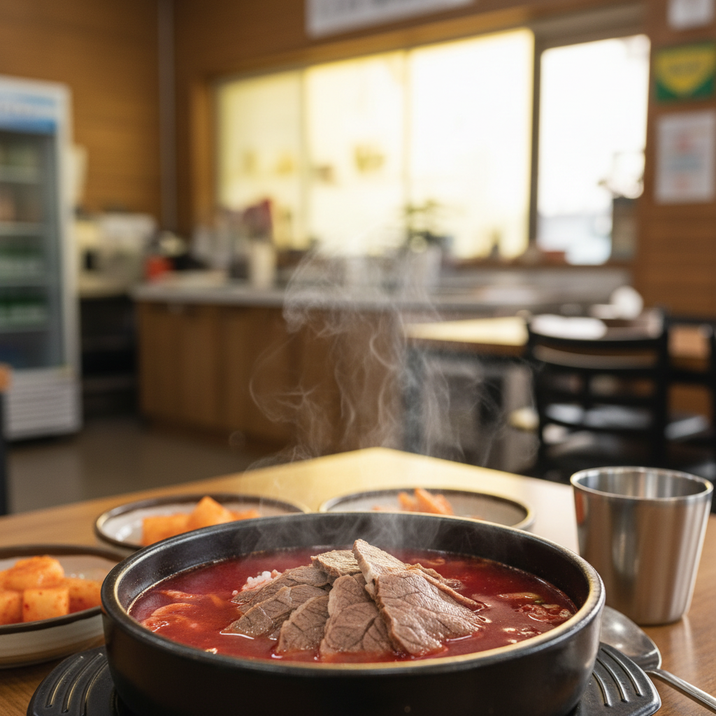 홍성휴게소: 한우 국밥, 기대치 조절이 필요했어요 (홍성휴게소)