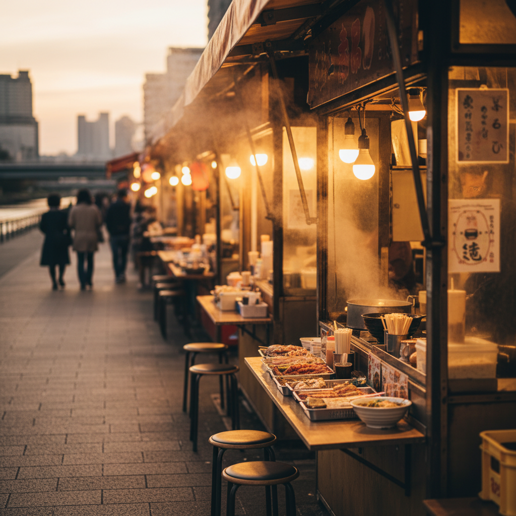 후쿠오카 여행 추천: 나카스강·덴진 야타이에서 포장마차 감성 즐기기