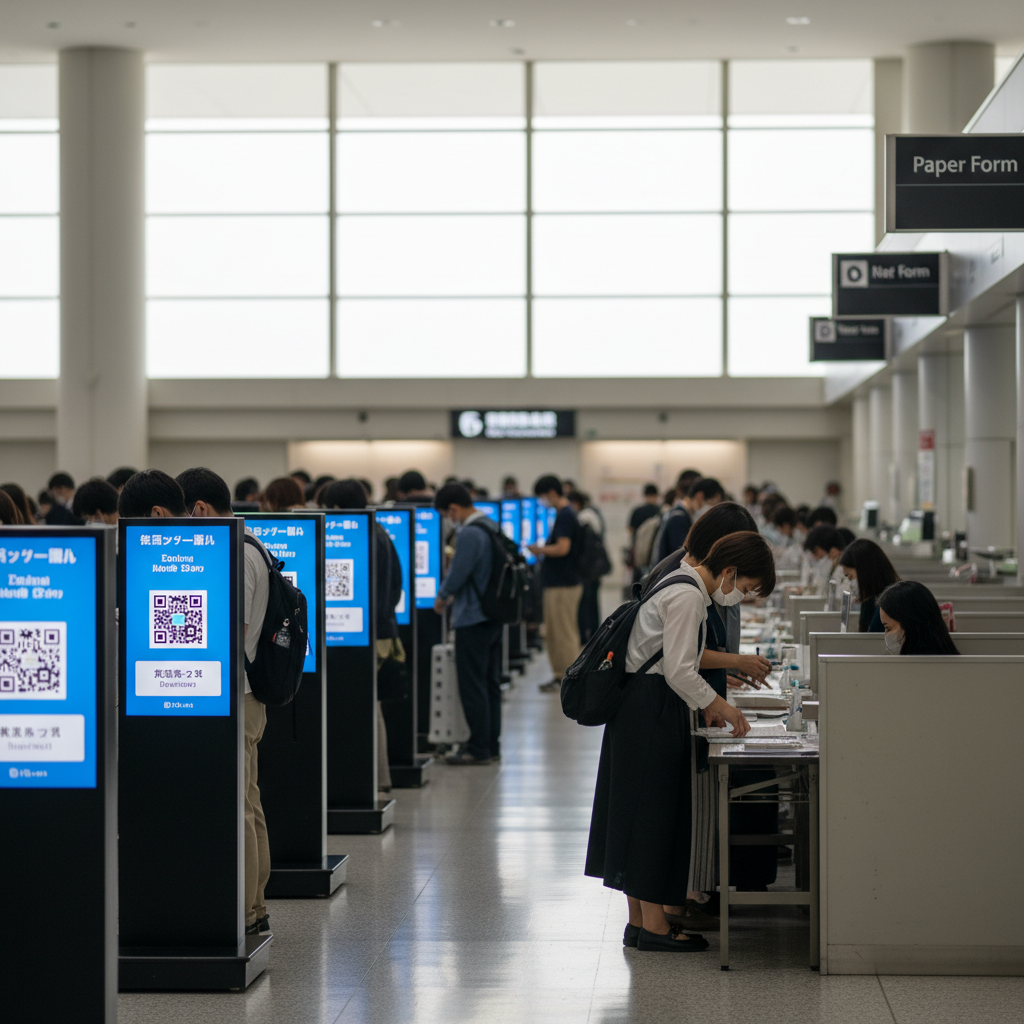 오사카 공항 입국심사, QR코드만 믿었다가 줄 서본 후기(더 빨리 나오는 방법) 1 오사카 여행 팁 1: 비지트 재팬 QR코드가 항상 빠르진 않아요