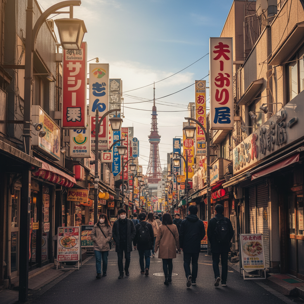 신세카이는 ‘낮에’ 가야 진짜예요: 츠텐카쿠 주변 분위기가 달라요