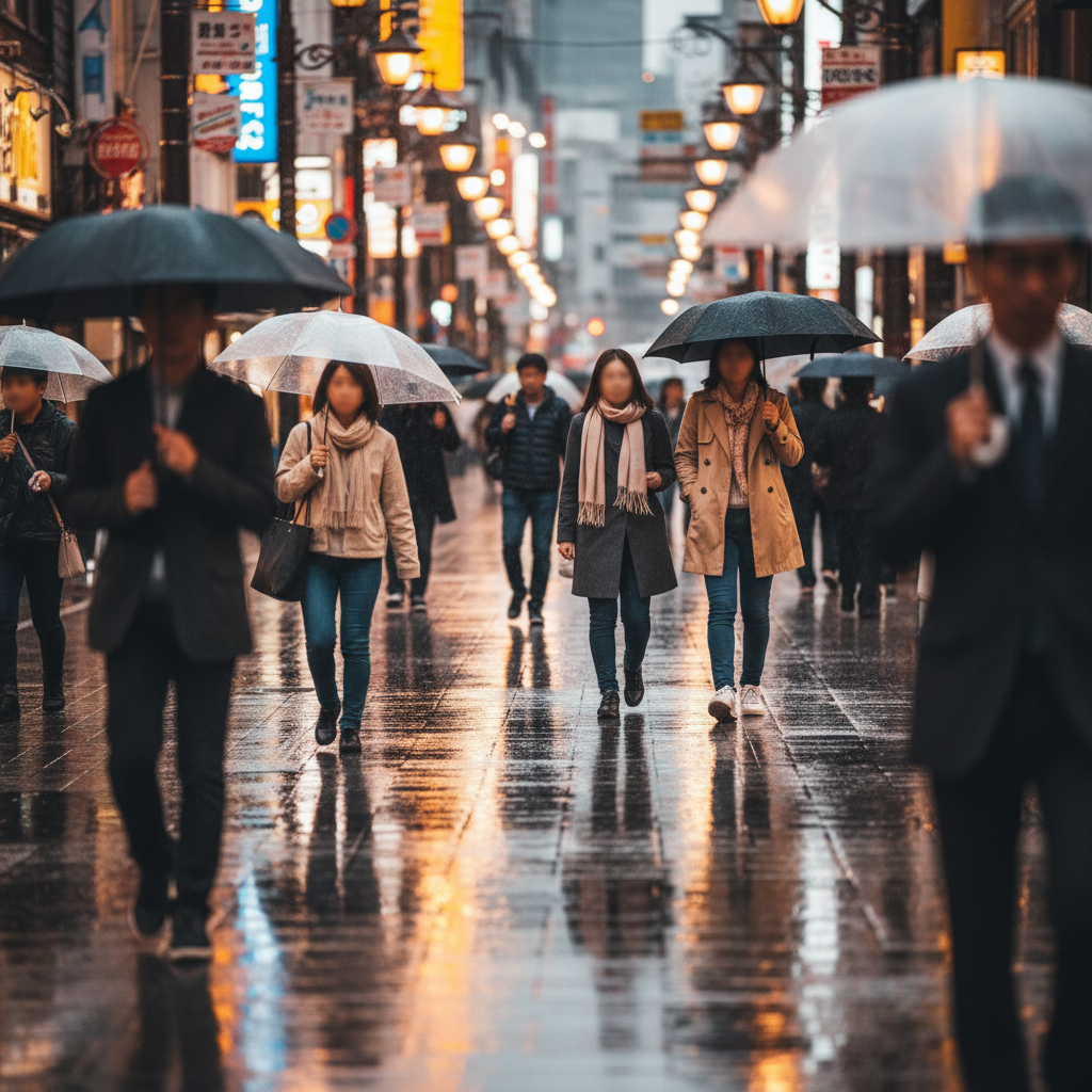 옷차림만 봐도 오사카 날씨 감이 와요 (체감온도 체크용)