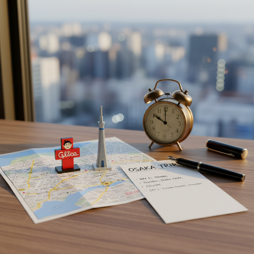 오사카숙소 선택: 난바 vs 우메다, 일정표 한 장이면 끝나요