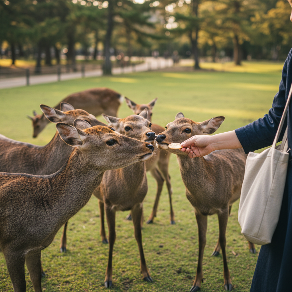 오사카 텐마에서 ‘먹고 죽자’ 각오로 달렸다가, 나라 사슴에게 혼난 2박 3일 후기 3 나라공원 사슴 먹이체험? 귀여움은 잠깐이고, 현실은 ‘추격전’