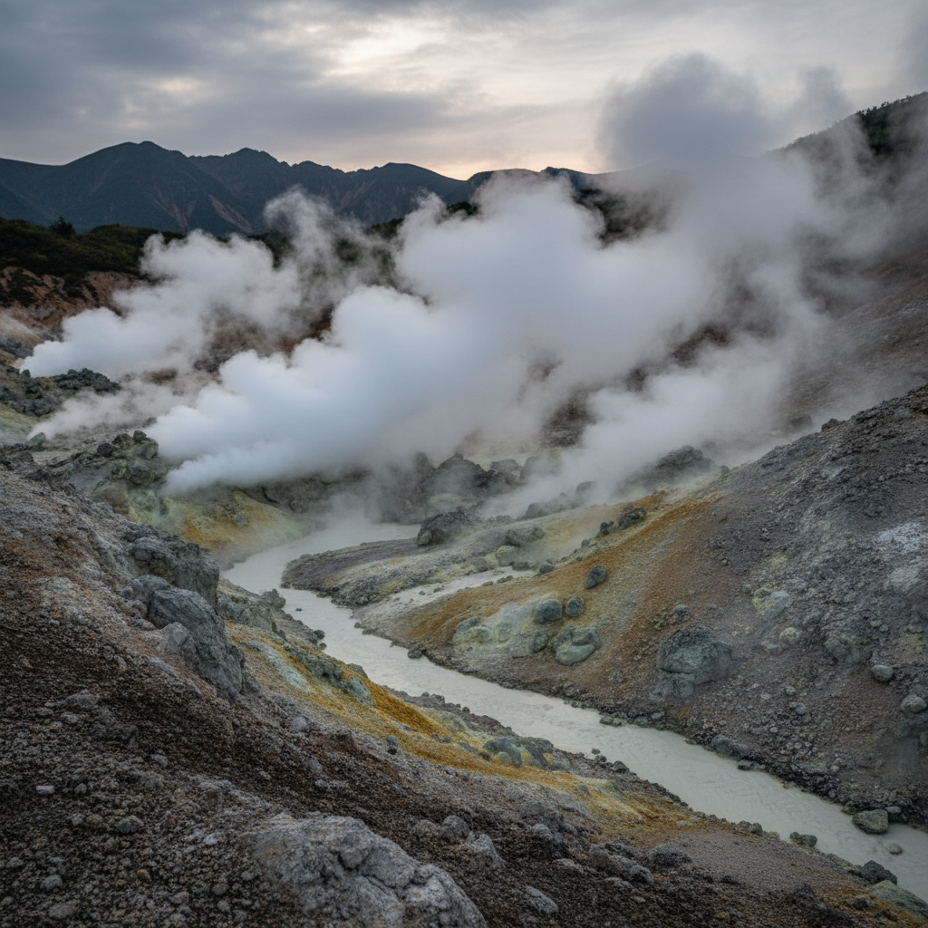 운젠 온천의 매력: 지옥(지고쿠)과 강산성 유황천이 만드는 분위기
