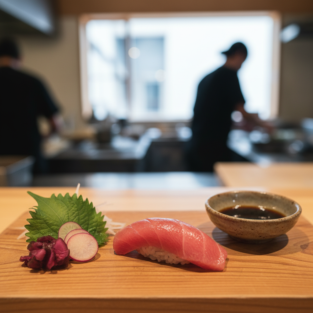 일본 오마카세에서 향이 강한 재료가 자주 나오는 이유