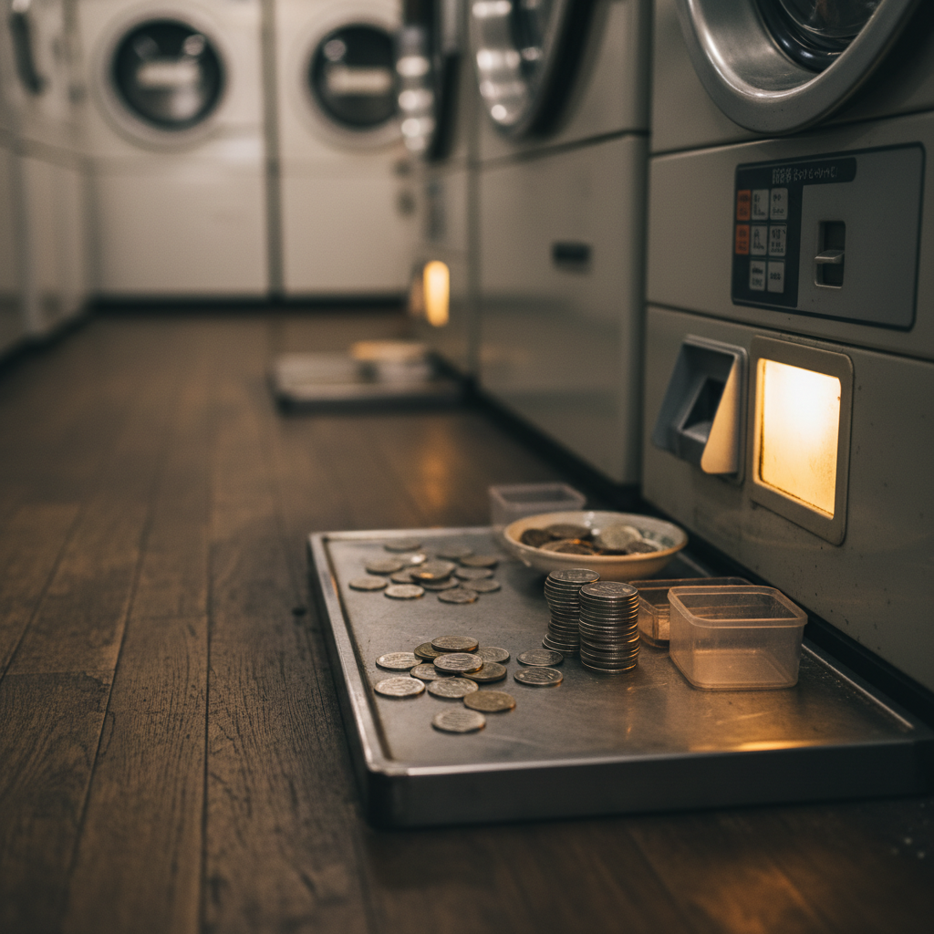 일본 코인세탁기 건조기, 동전 넣기 전에 꼭 확인한 5가지 (신주쿠·오사카 공통) 3 동전(100엔) 준비는 필수! 환전보다 ‘잔돈 운영’이 중요해요