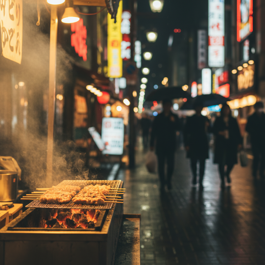 임산부와 오사카 하루 여행, 덜 걷고 더 만족한 난바·오사카성·도톤보리 코스 4 도톤보리 저녁은 이와도리 야끼토리, 야식은 타코타코킹으로 마무리