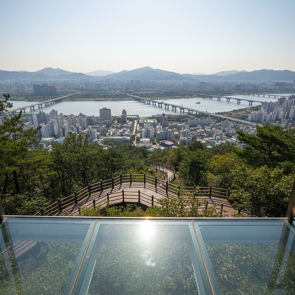 용왕산 스카이워크 전망대: “서울이 이렇게 예뻤어?”가 나와요