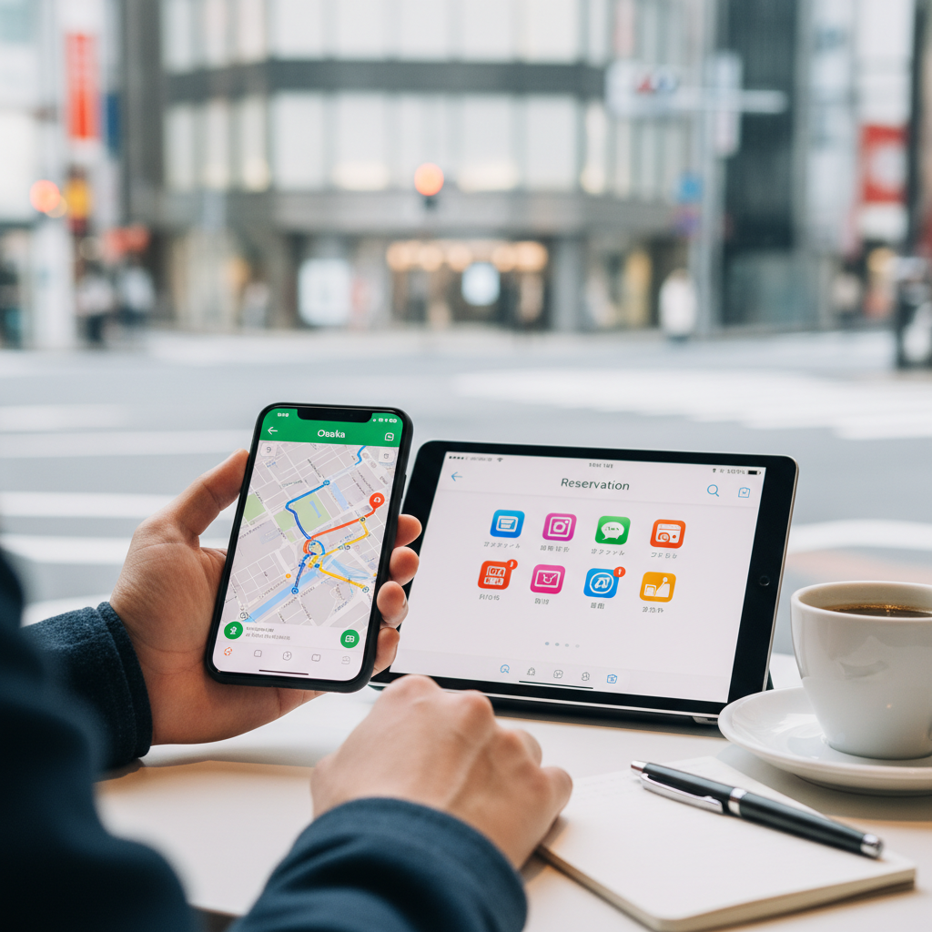 오사카 필수 앱: “길 찾기+예약”만 잡아도 여행 난이도가 내려가요