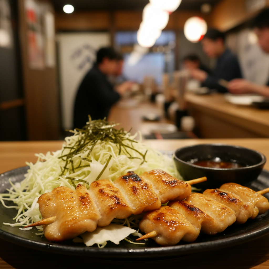 야키토리까지 같이 올려 먹으면 ‘초극락’: 조합 완성 루틴