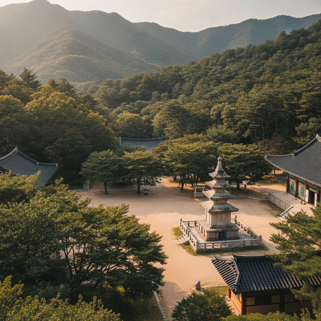 평창 오대산에서 마음이 조용해진 날: 월정사 전나무 숲길·선재길 45분 힐링 코스 2 월정사 경내는 ‘관광’보다 ‘호흡’으로 둘러보세요