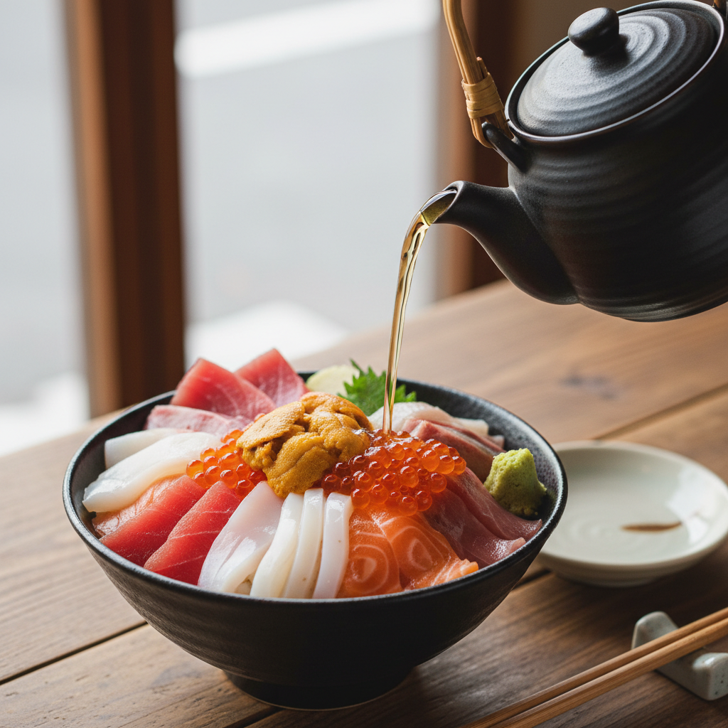 혼자 떠난 도쿄 ‘먹방 여행’ 동선까지 완벽 정리 (로컬 맛집+캡슐호텔 실사용기) 3 3) 카이센동은 “양+먹는 방식”이 핵심 (오차즈케로 마무리)
