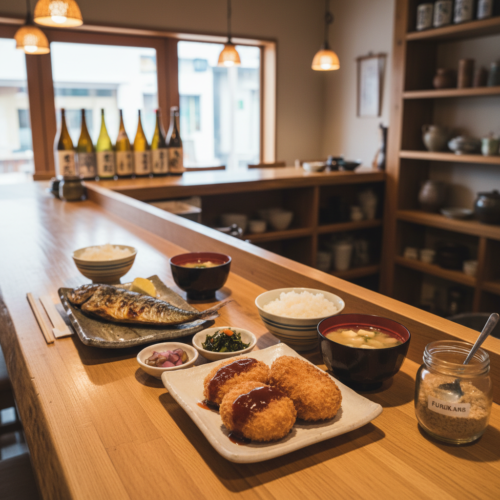 하카타역 근처 점심은 여기로: 우메야마텟페이 쇼쿠도(하카타점) 정식의 안정감