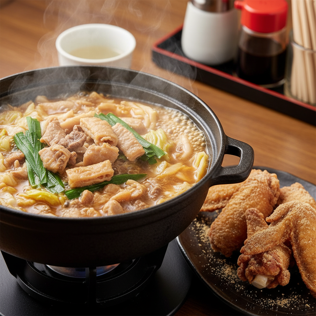 모츠나베 + 금상 닭날개: ‘현지인 맛집’ 느낌은 이런 디테일에서 나와요