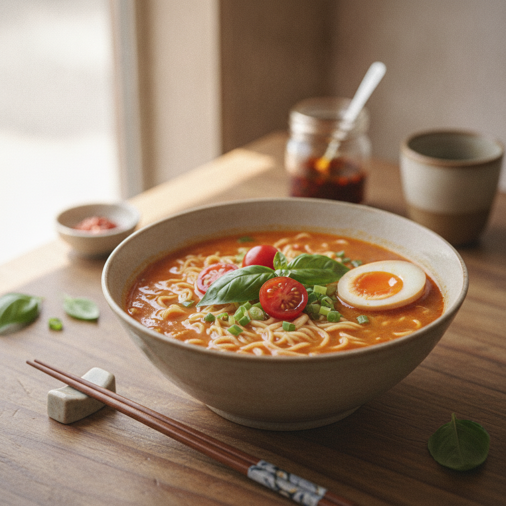 해장은 토마토라멘: 후쿠오카 우라텐진 여행의 마무리