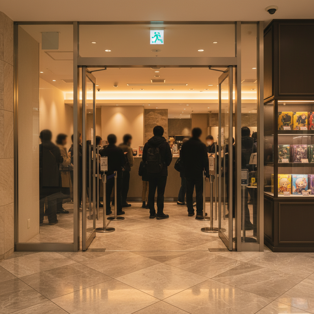 후쿠오카 주술회전 콜라보 카페, 입장부터 돈과 동선 체크