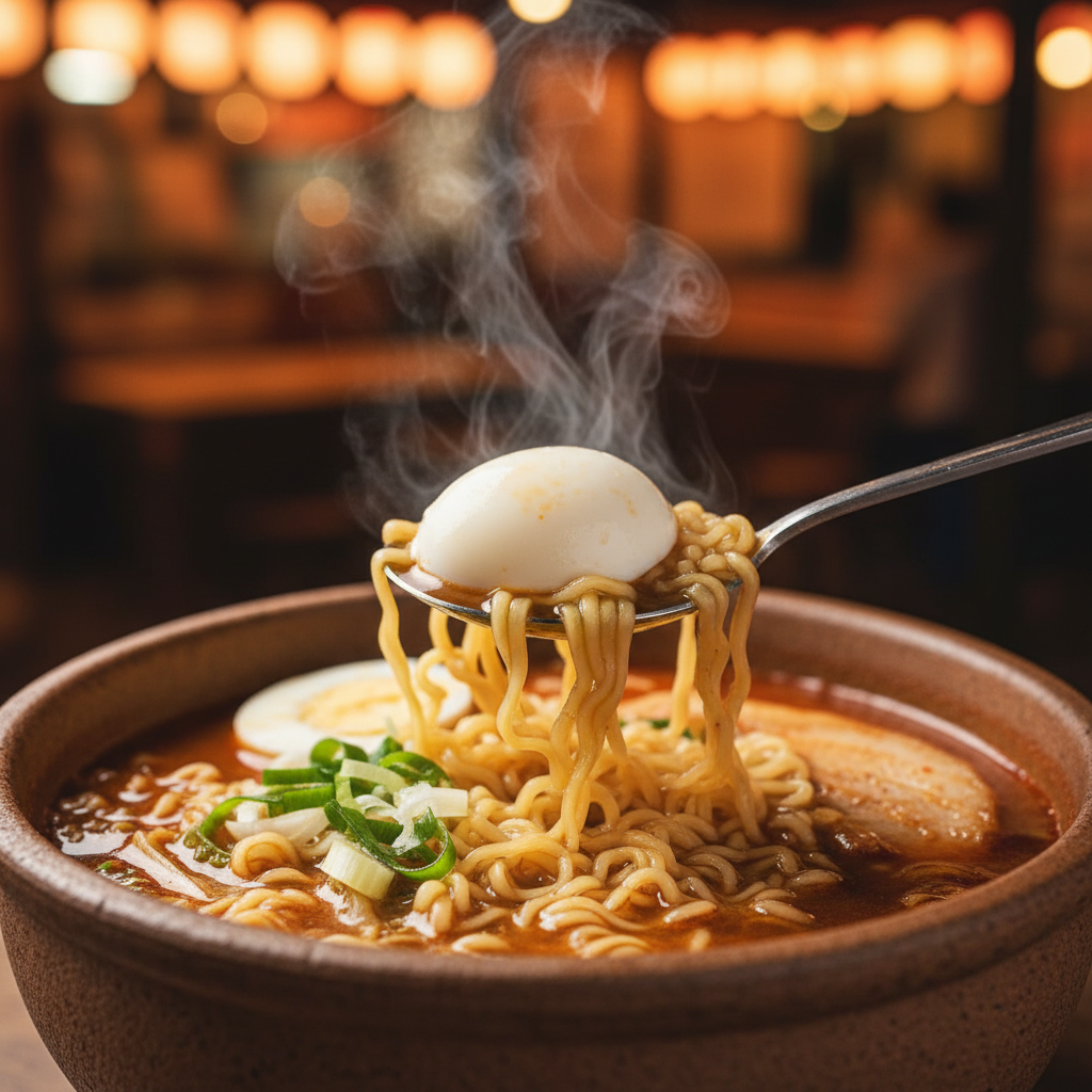 마무리는 라면: 국물 한 숟갈에 여행 피로가 풀려요