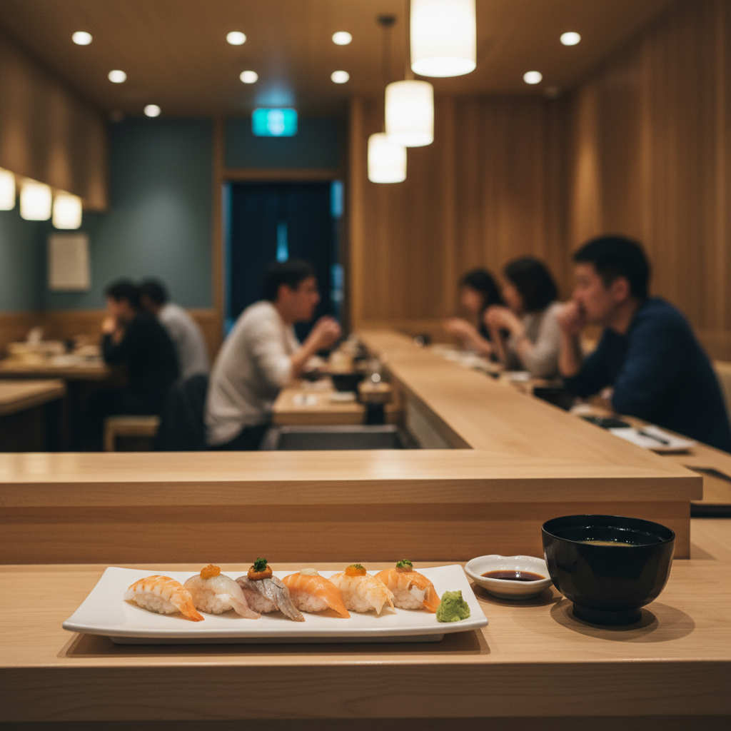110엔초밥으로 마무리하는 하카타 토요이치: 싸다고 다 같은 건 아니더라