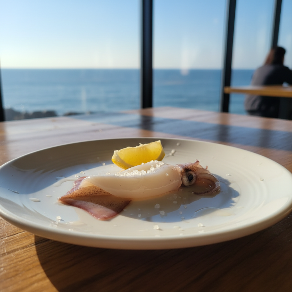 미식은 ‘신선함’이 전부: 활오징어 정식 + 오션뷰 카페 (후쿠오카여행을 현지처럼)
