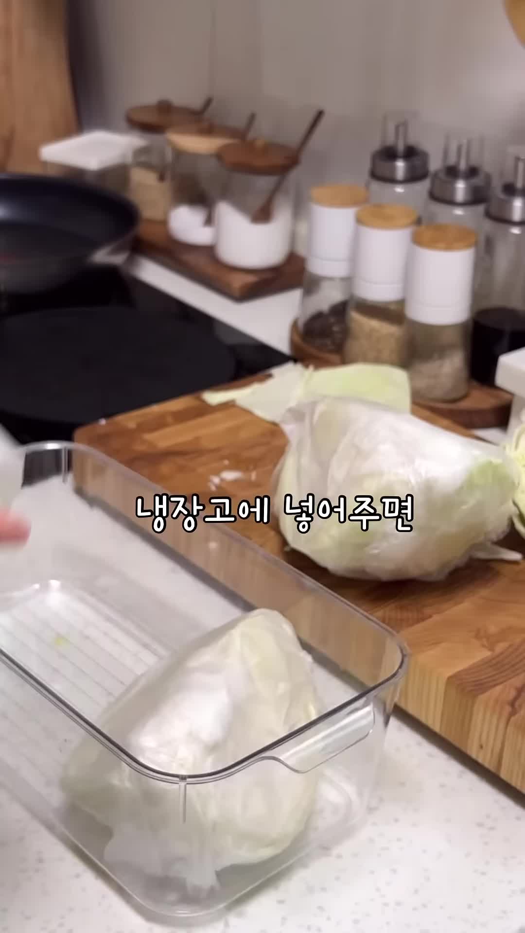 오래도록 신선한 양배추 즐기기