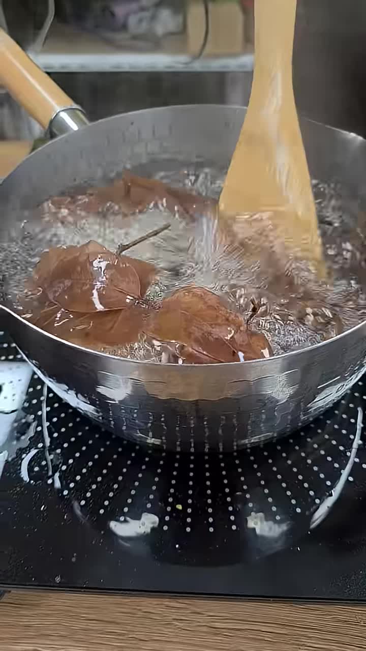 감태나무 잎과 함께 밥짓기