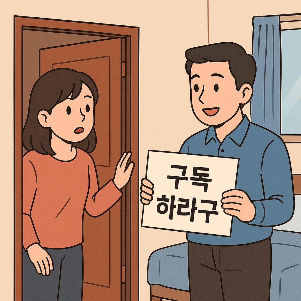 신물 구독 하라구 집을 방문 하는 사람  꿈 꿈 해몽 대표 이미지