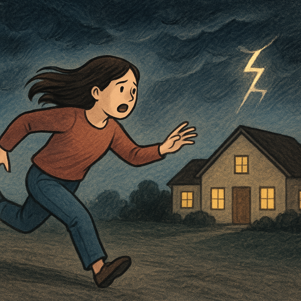 집으로 도망치는 꿈 꿈 해몽 대표 이미지