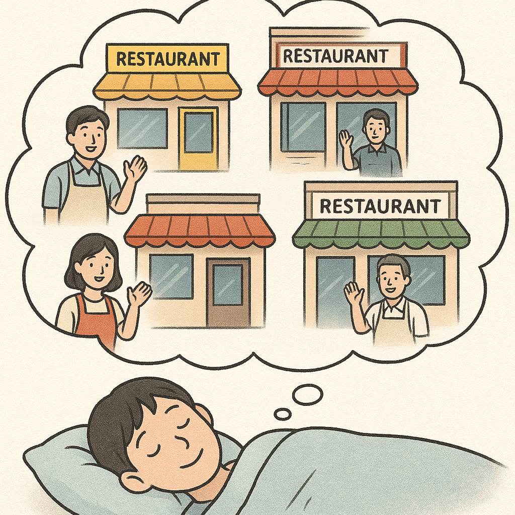 친척들이식당가게를여러개운영하는꿈 꿈 해몽 대표 이미지