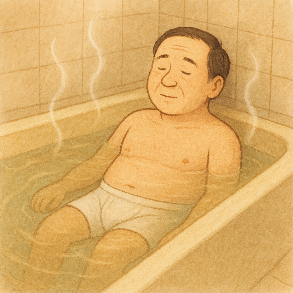 고인인 아버지가 팬티를 입고 계셔서 따듯한 물에 들어가 꿈 해몽 대표 이미지