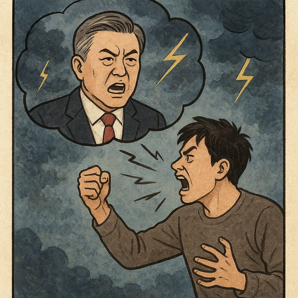 파면된 대통령과 쌍욕하면서 싸우는 꿈 꿈 해몽 대표 이미지