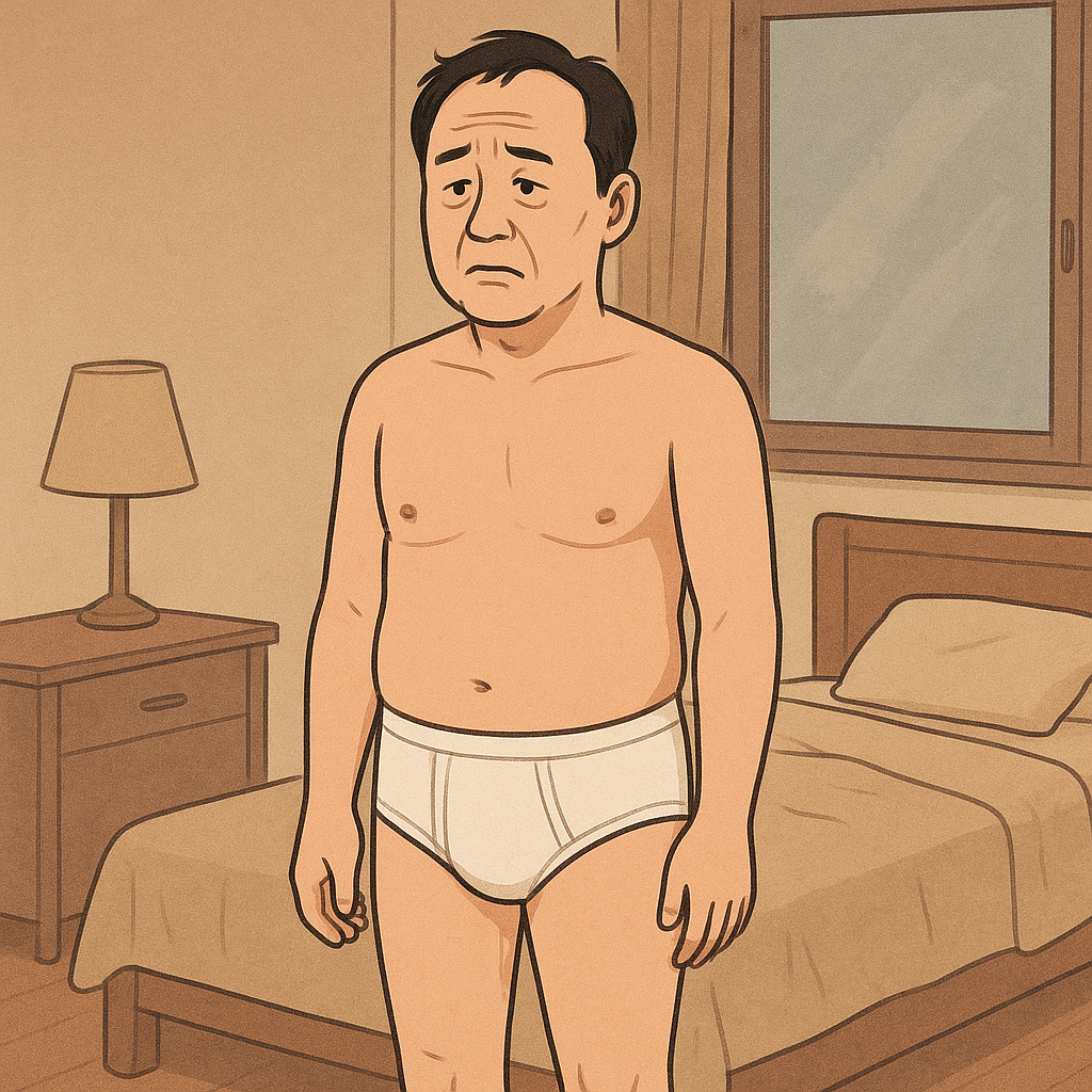 아버지가 팬티만 입고있는 꿈 꿈 해몽 대표 이미지