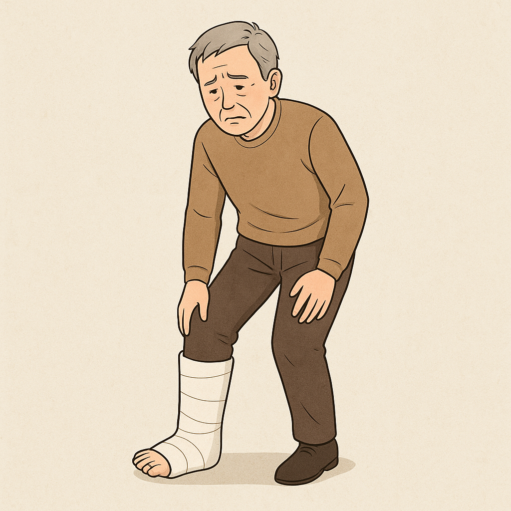 아버지가발목이하나꺽여있는체로서있는모습을본문 꿈 해몽 대표 이미지