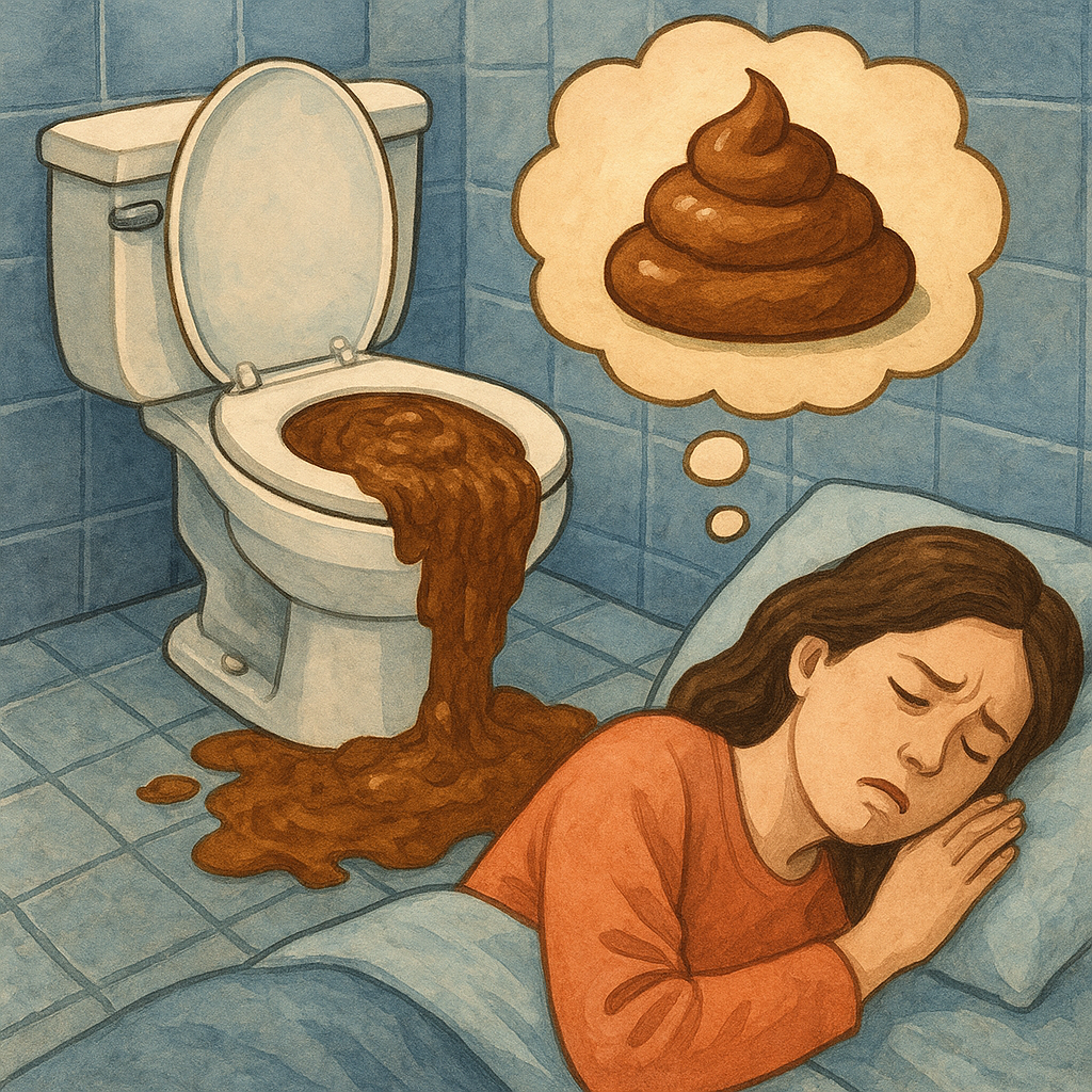 변기에서 똥이 넘치는 꿈의 해몽 꿈 해몽 대표 이미지
