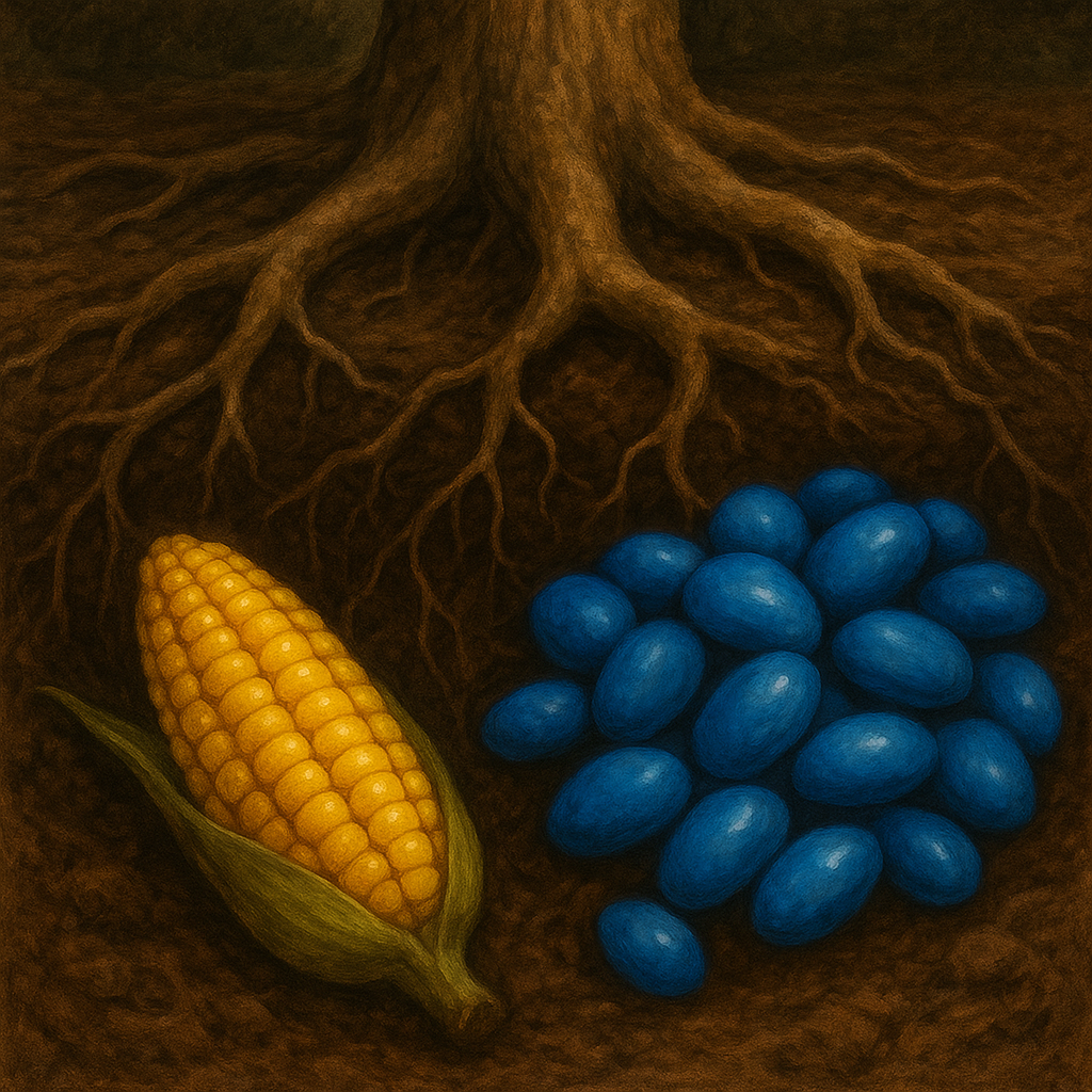 나무뿌리 근처에서 본 노란 옥수수와 파란색 콩의 꿈 해몽 - 꿈 해몽, 꿈 풀이(+자세한 해석) 꿈 해몽 썸네일