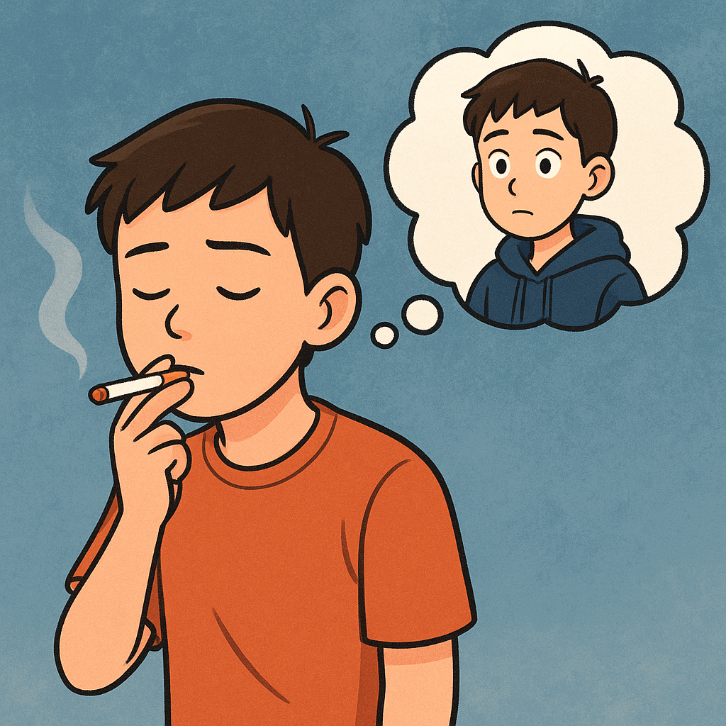 담배를 피울 생각이 없는 미성년자인데 받고 피는 꿈 꿈 해몽 대표 이미지
