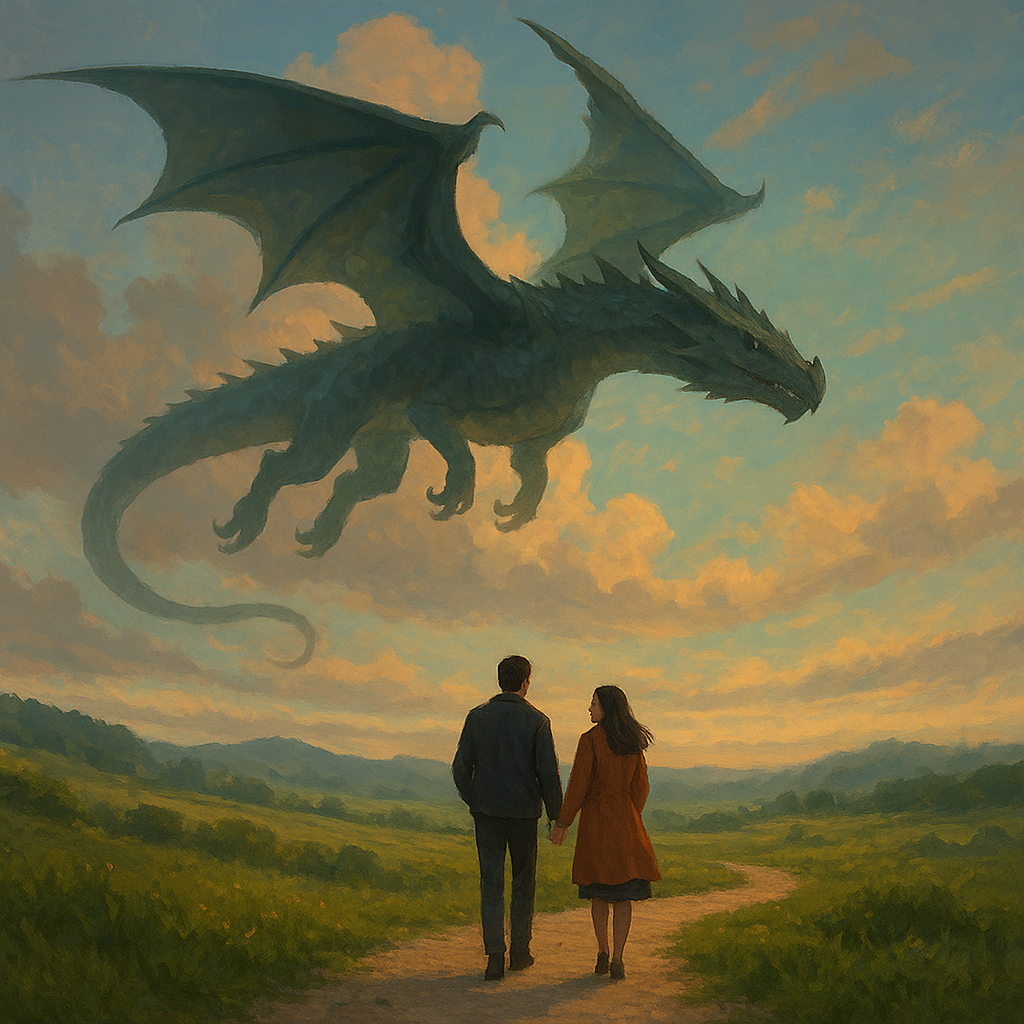 엄청 거대한 용이 애인과 있는데 다가왓다가 다시 돌아간 후 하늘에서 애인과 산책하는데 하늘에서 용이 따라오는 꿈 - 꿈 해몽, 꿈 풀이(+자세한 해석) 꿈 해몽 썸네일