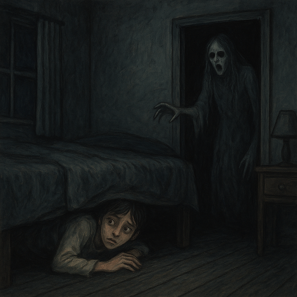 귀신이 집에 들어와 방으로 숨는 꿈 꿈 해몽 대표 이미지