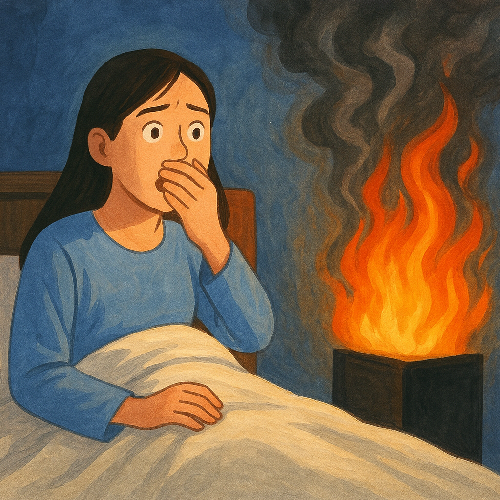 일어났는데불냄새가났는데불이꺼지는꿈 꿈 해몽 대표 이미지