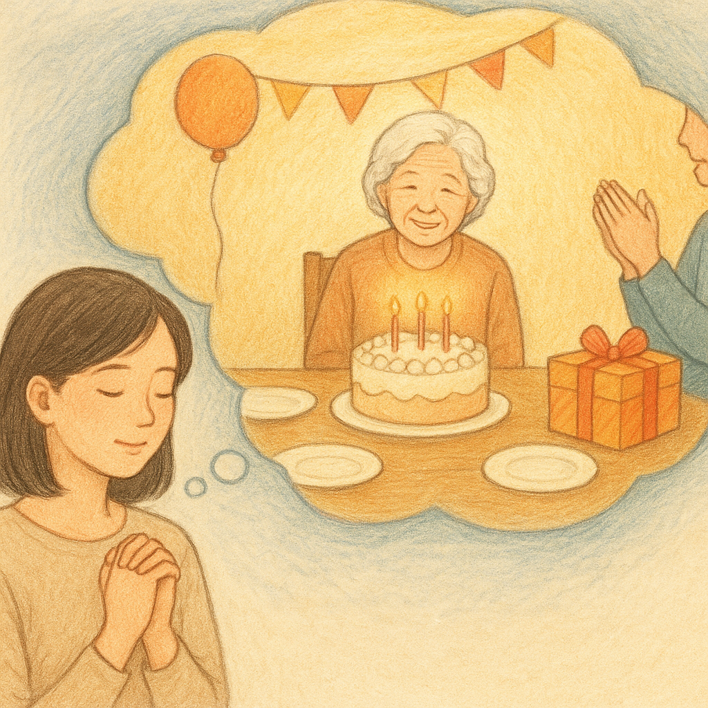 돌아가신할머니 생신잔치하는 꿈 꿈 해몽 대표 이미지