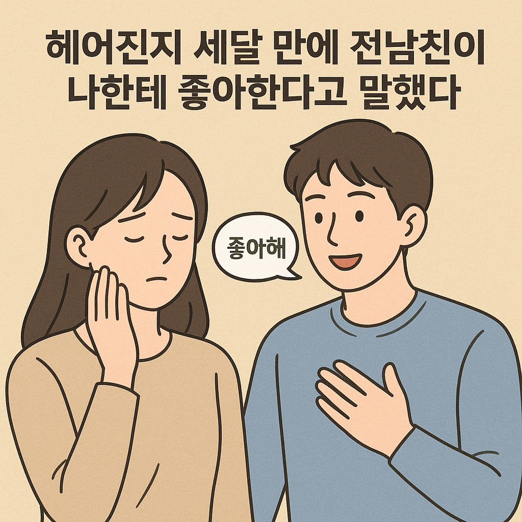 헤어진지 세달만에 전남친이 나한테 좋아한다고 말했다 꿈 해몽 대표 이미지