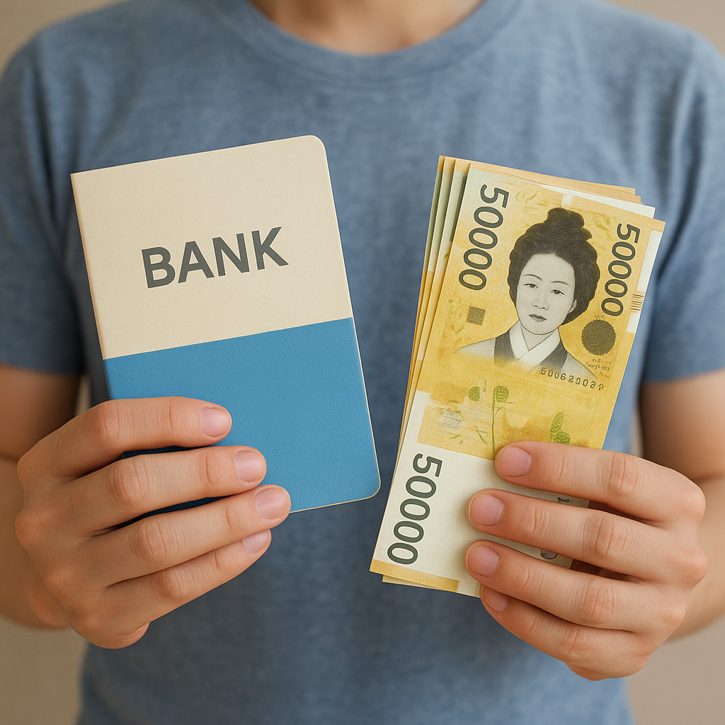 아들이 통장 두개를주고현금 몇장같이 주었어요 꿈 해몽 대표 이미지