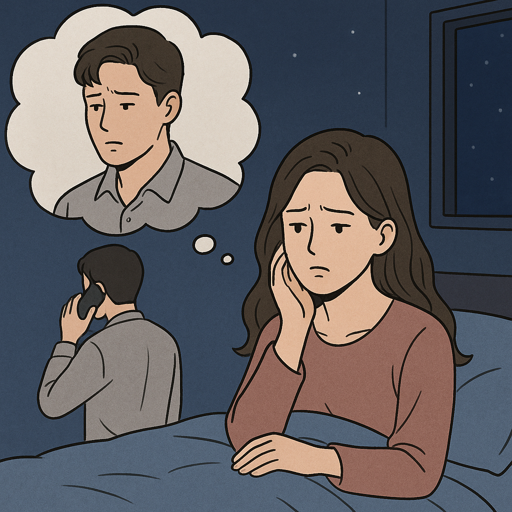 사별한 남편꿈으로 연애하는 중 내연락을 피하는 꿈  꿈 해몽 대표 이미지