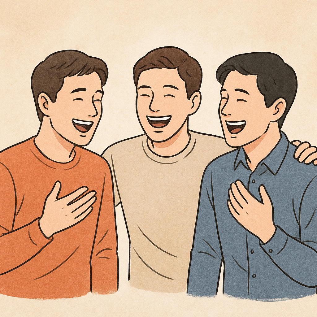 남자두명과 웃고떠드는 꿈 - 꿈 해몽, 꿈 풀이(+자세한 해석) 꿈 해몽 썸네일