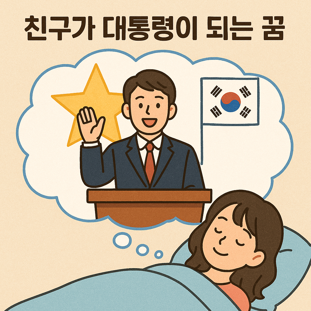친구가 대통령이 되는 꿈 꿈 해몽 대표 이미지