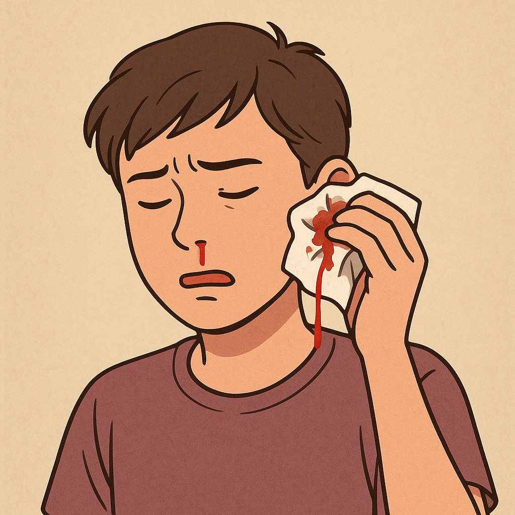 귀 겉을 휴지로 팠는데 빨간피가 약간 나온 꿈 꿈 해몽 대표 이미지