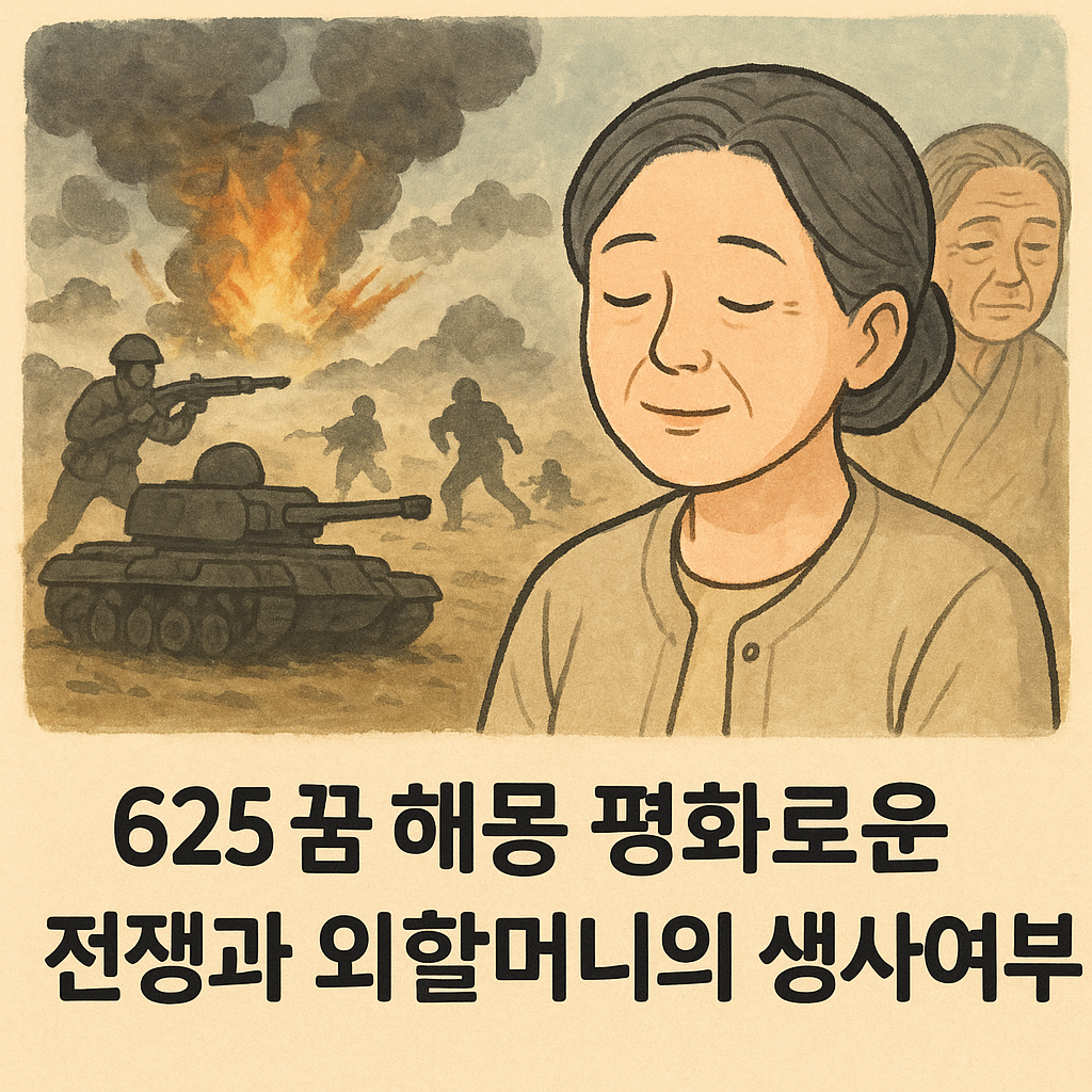 625 꿈 해몽 평화로운 전쟁과 외할머니의 생사여부 꿈 해몽 대표 이미지