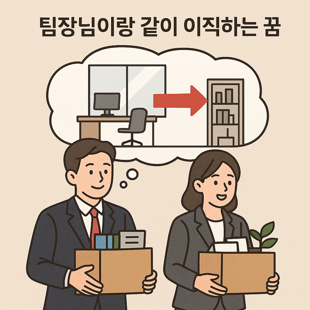 팀장님이랑 같이 이직하는 꿈 꿈 해몽 대표 이미지