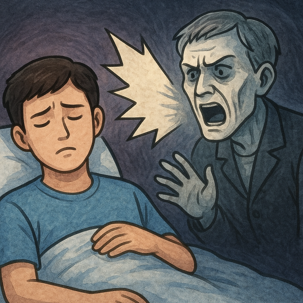 죽은사람이큰소리로말하며화를낸꿈 꿈 해몽 대표 이미지