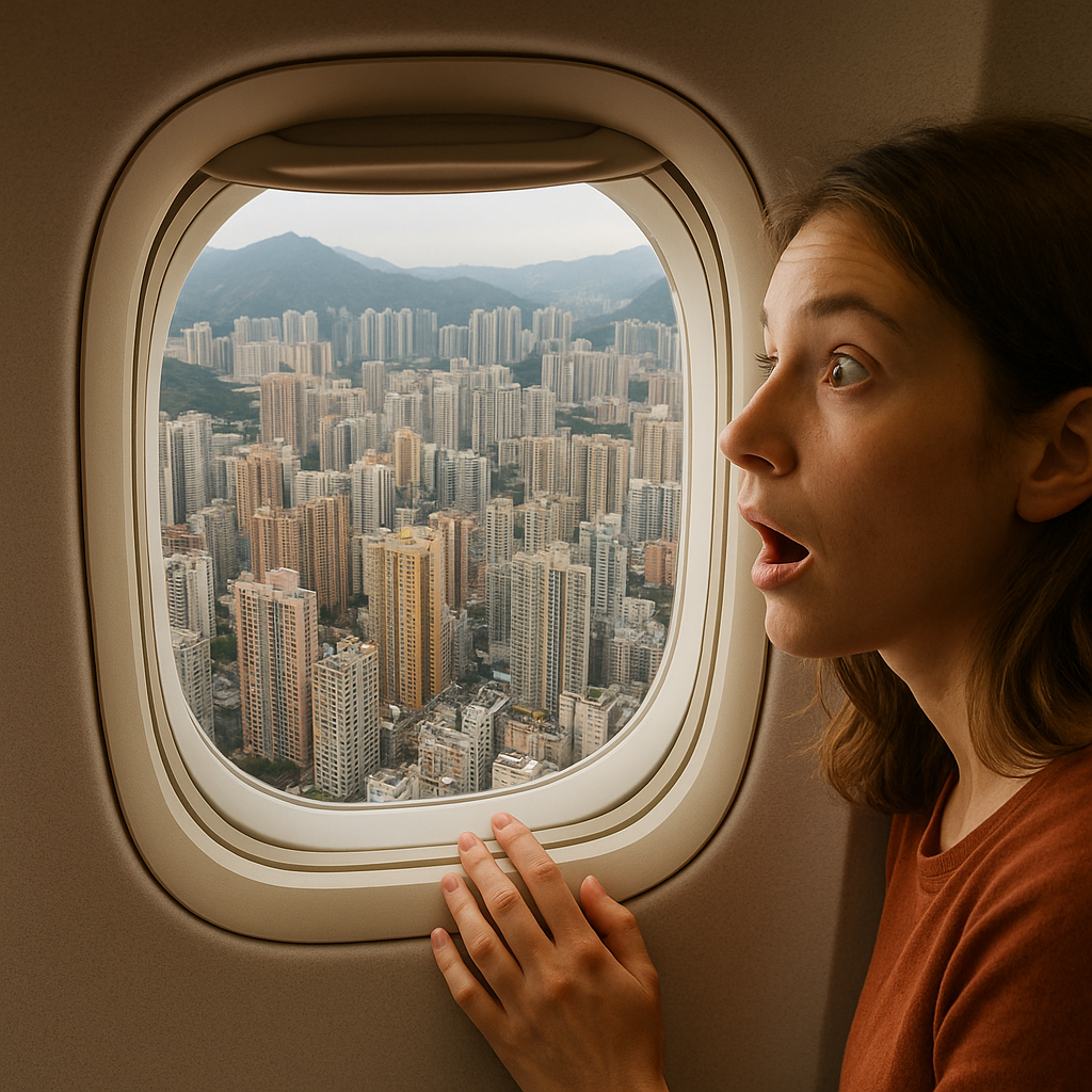 비행기 창문으로 홍콩의 집들을 보며 놀라함 - 꿈 해몽, 꿈 풀이(+자세한 해석) 꿈 해몽 썸네일