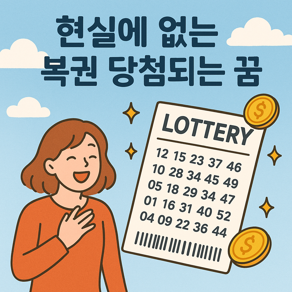 현실에없는복권당첨되는꿈 - 꿈 해몽, 꿈 풀이(+자세한 해석) 꿈 해몽 썸네일